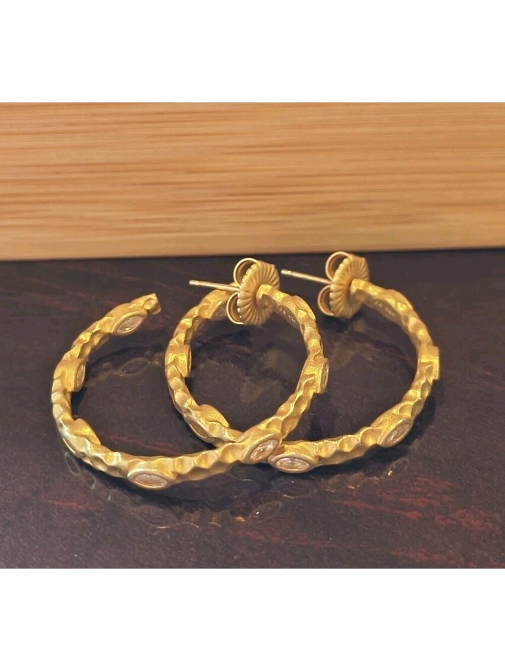 Freida Rothman 925 14k Matte Gold Plated Sterling Silver Earrings $450